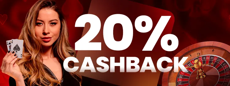 20% Cashback on Live Casino